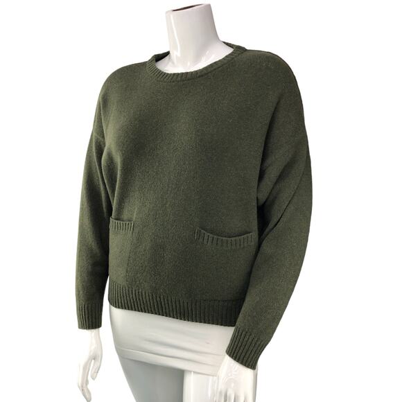 Poles Maison Montagut Womens Size M Loose Cashmere Blend Sweater Pockets Davina